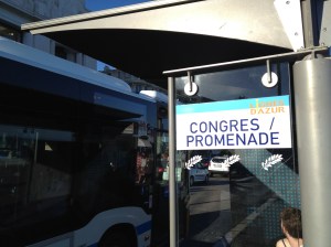 NCE Airport Bus to Hyatt Stop